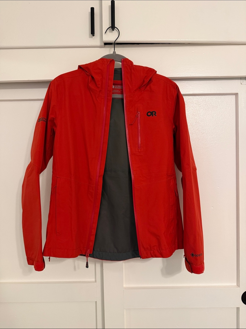 Outdoor Research Red Hooded Shell Jacket
